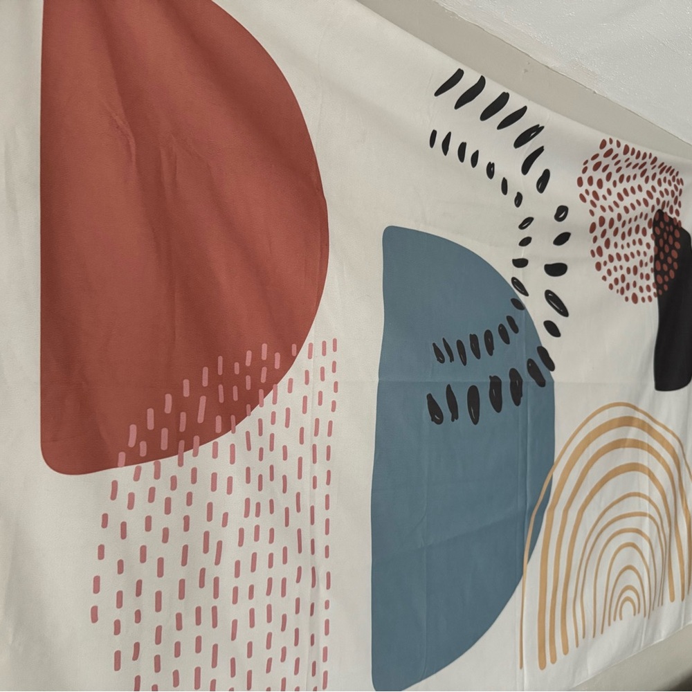 Abstract Multicolor Wall Tapestry - Picture 2 of 4